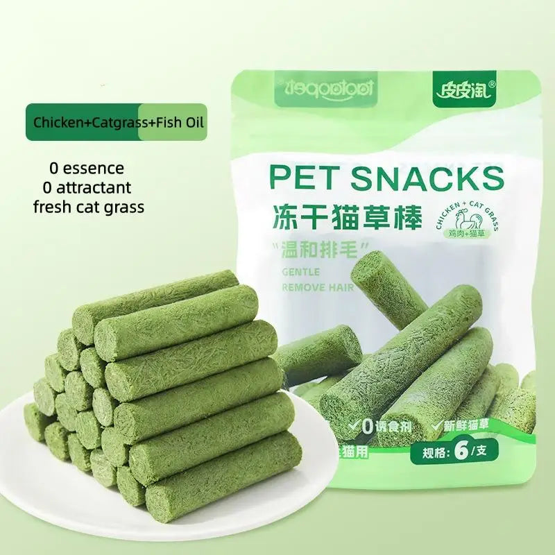 Cat Grass Teething Sticks Chew Toy for Dental Care