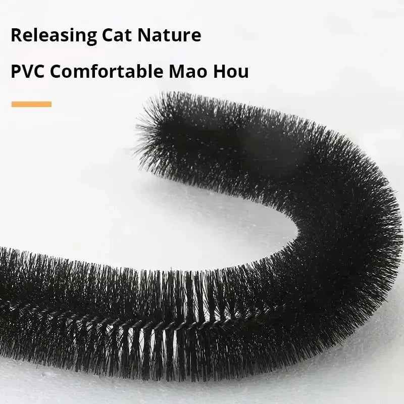 Cat Self-Grooming Arch Toy With Massage Brush & Pad