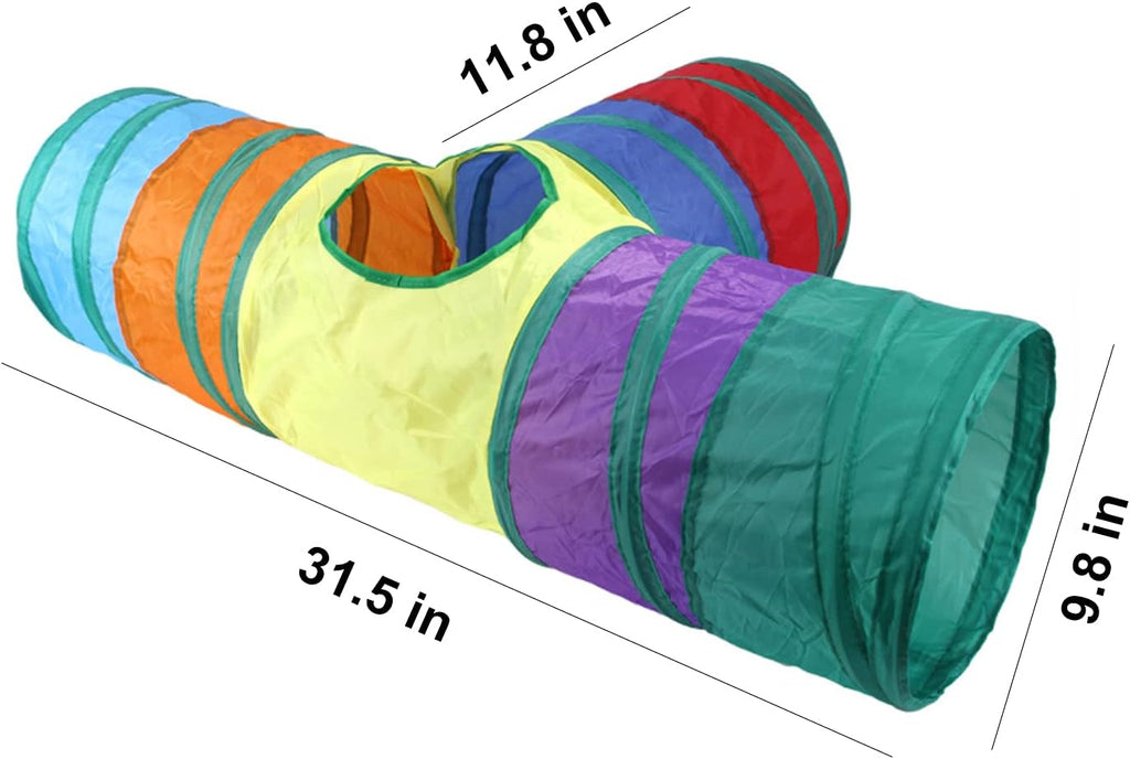 32-Piece Interactive Cat Toy Set With Foldable Tunnel