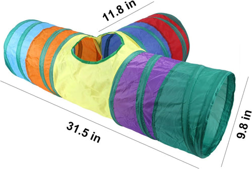 32-Piece Interactive Cat Toy Set With Foldable Tunnel