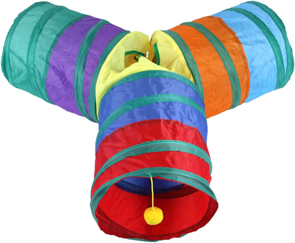 32-Piece Interactive Cat Toy Set With Foldable Tunnel