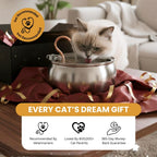 Stainless Steel Cat Water Fountain – 4L Ultra-Quiet