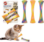 Catnip Mesh Spring Tubes Cat Toy Set – 3 Bouncy Pieces