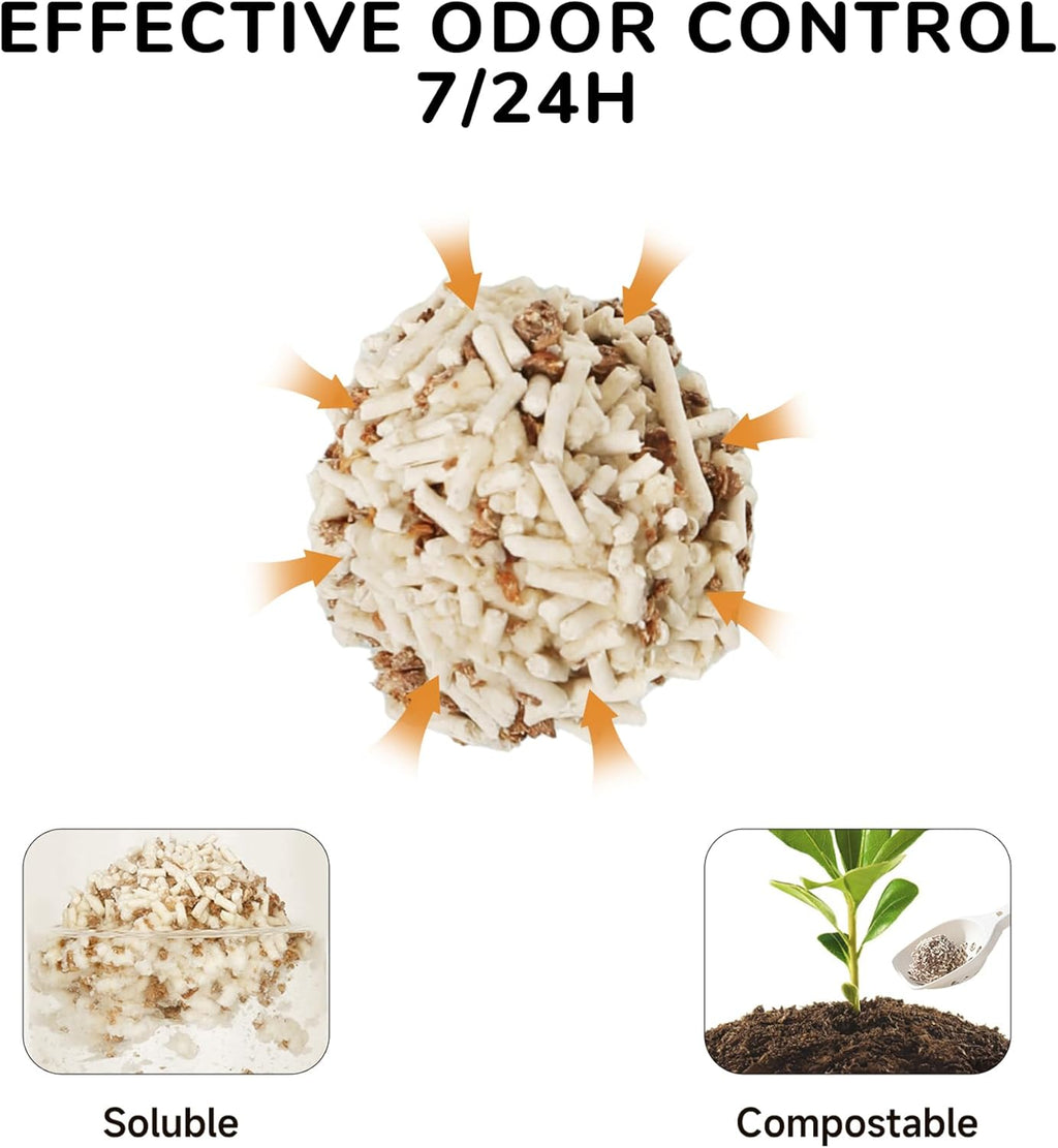 Tofu Cat Litter Clumping – Flushable, Odor Control