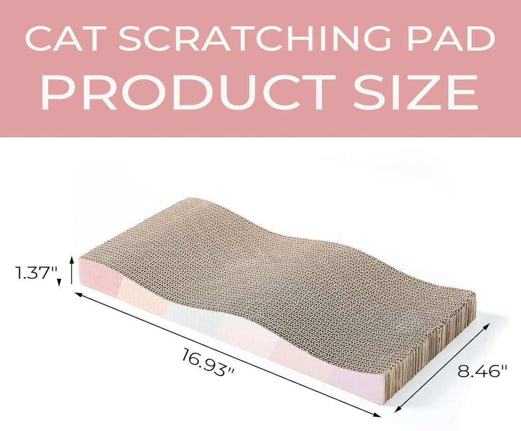 Reversible Cardboard Cat Scratcher with Catnip