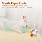 Plush Catnip Kicker Toy Pillows – 3-Pack Crinkle Set