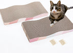 Reversible Cardboard Cat Scratcher with Catnip