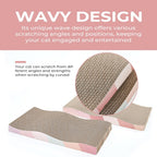 Reversible Cardboard Cat Scratcher with Catnip