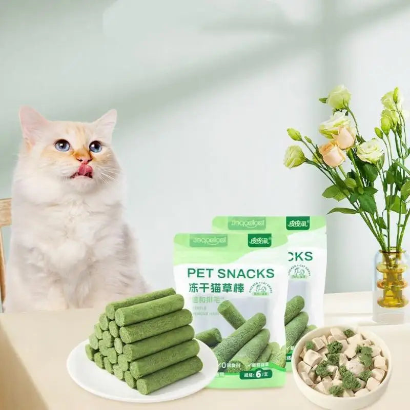 Cat Grass Teething Sticks Chew Toy for Dental Care