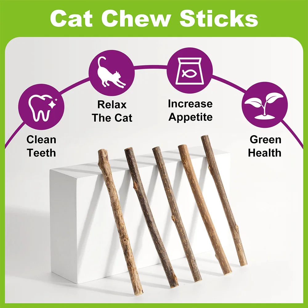 Silvervine Cat Chew Sticks – Natural Teething & Play Toys