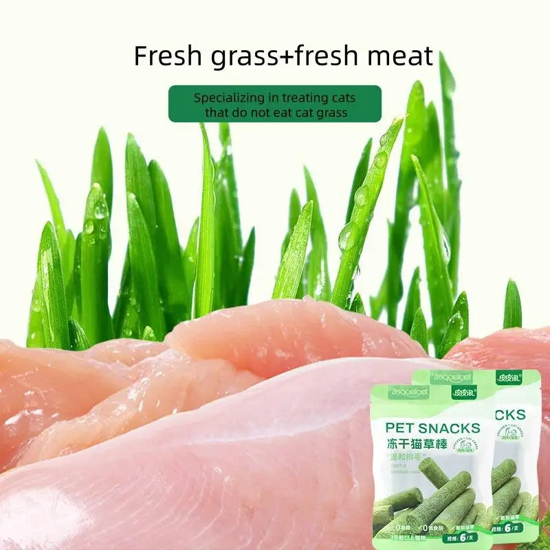 Cat Grass Teething Sticks Chew Toy for Dental Care