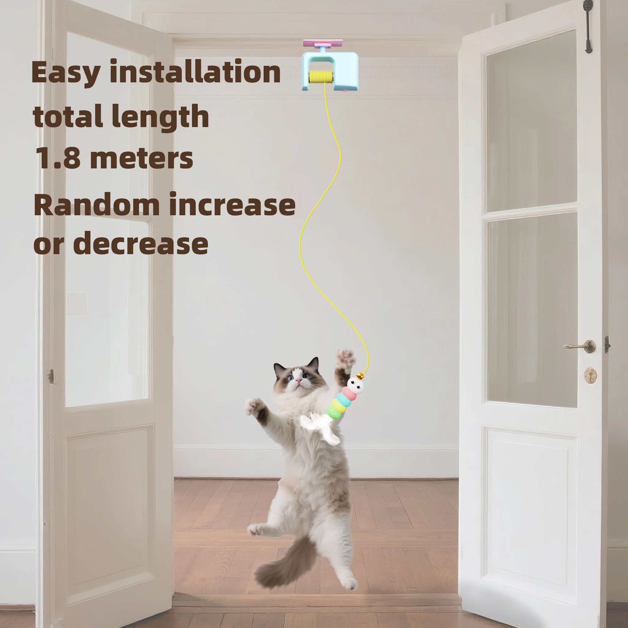 Rechargeable Interactive Flying Bird Toy for Cats