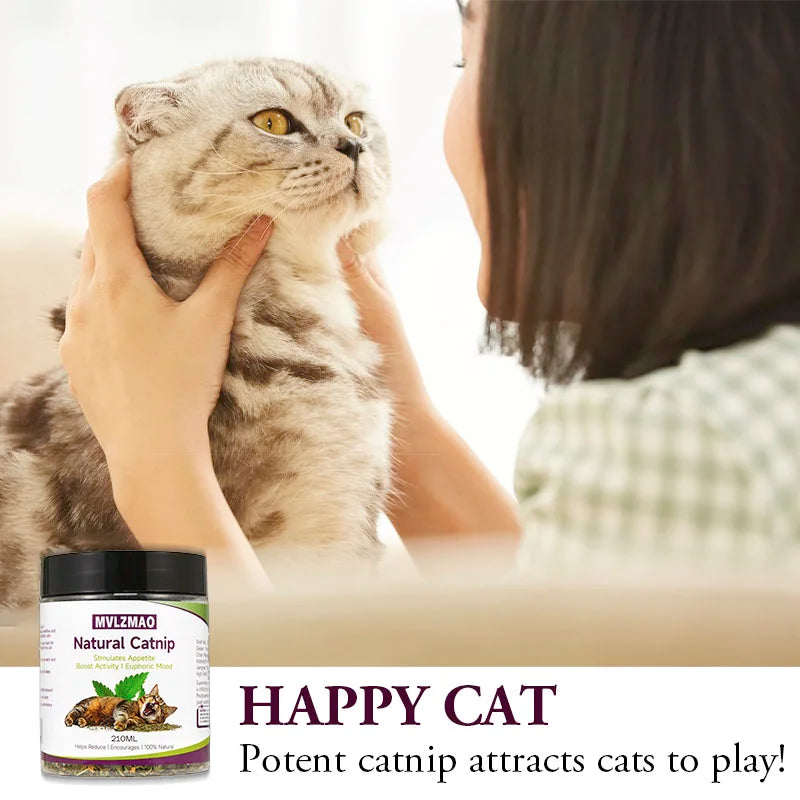 Natural Silvervine Catnip Loose Leaf Cat Toy Treat