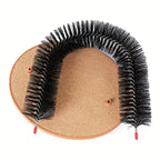 Cat Self-Grooming Arch Toy With Massage Brush & Pad