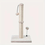 Tall Cat Scratching Post with Sisal and Hanging Ball