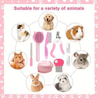 8-Piece Cat Grooming Kit with Brushes and Nail Tools