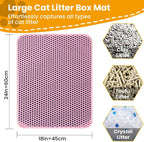 Double-Layer Cat Litter Mat – Non-Slip, Waterproof Design
