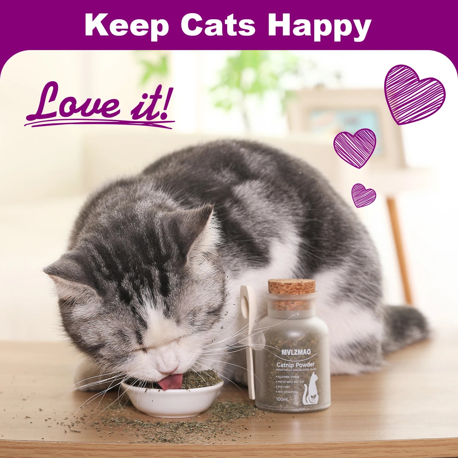 Silvervine Powder for Cats – Stimulating Cat Treat