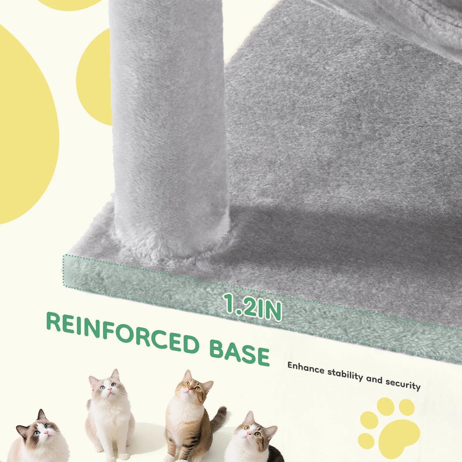 Tall Cat Tree Tower with Sisal Scratching Posts