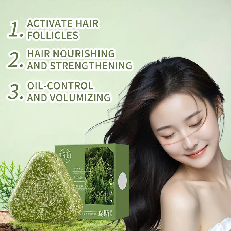 Herbal Shampoo Soap Bar for Hair Growth & Oil Control
