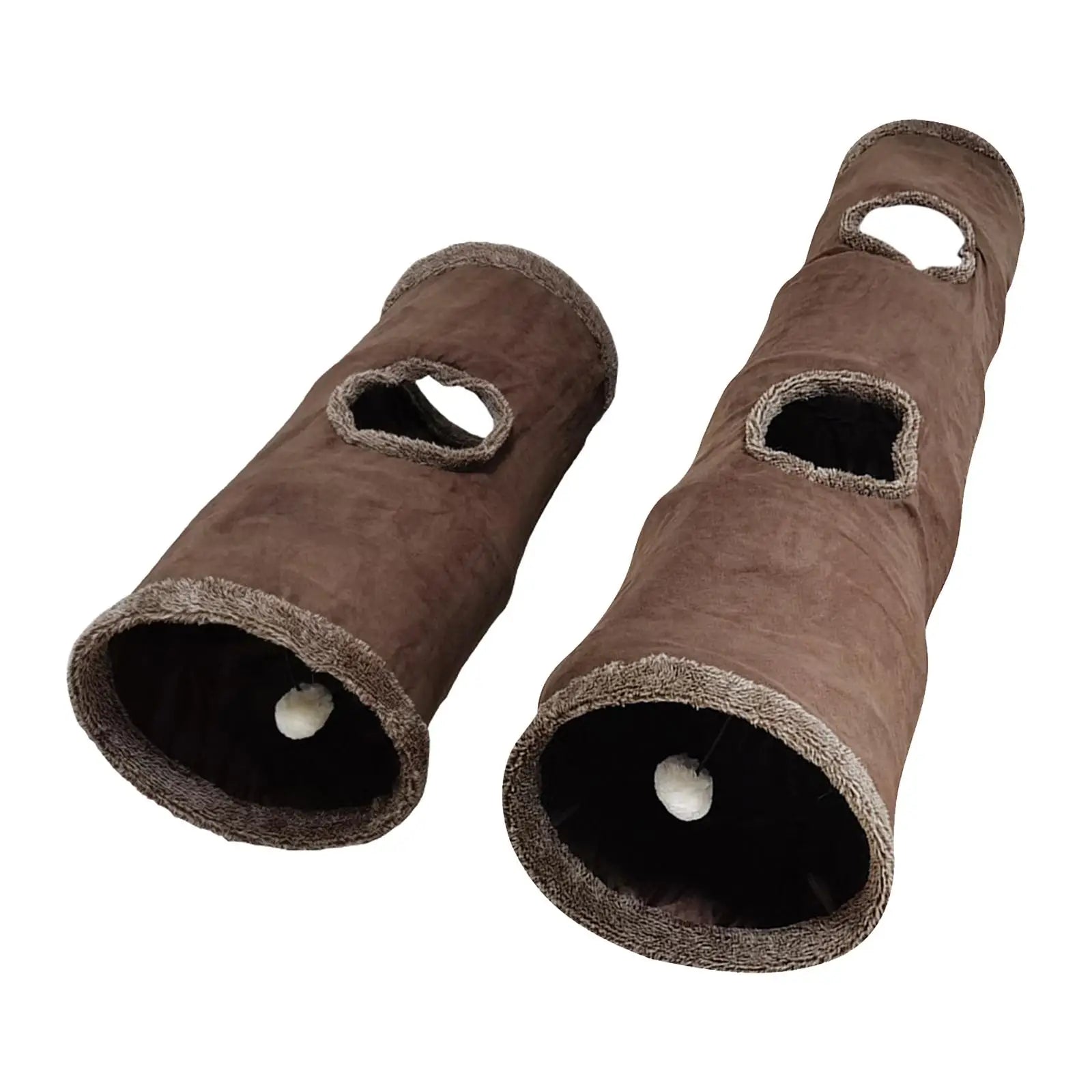 Portable Cat Tunnel Toy With Ball For Indoor Play