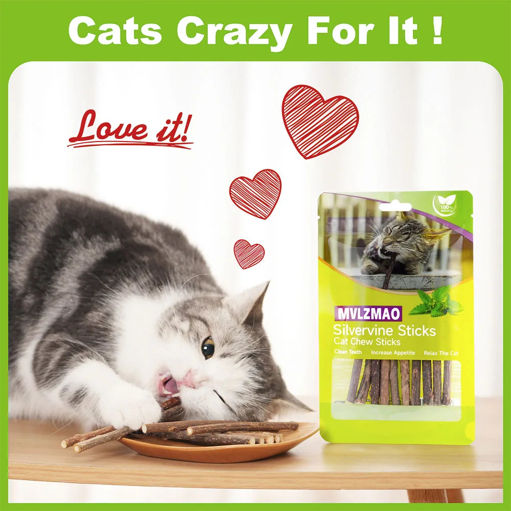 Silvervine Cat Chew Sticks – Natural Teething & Play Toys