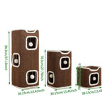 Multi-Level Indoor Cat Tree House with Cozy Bed