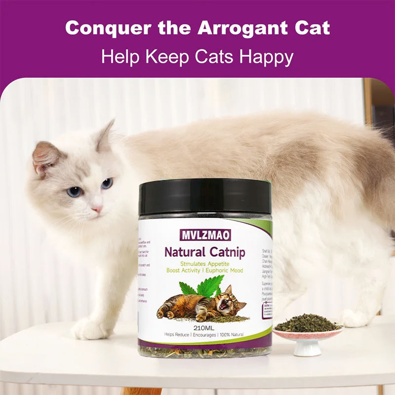 Natural Silvervine Catnip Loose Leaf Cat Toy Treat