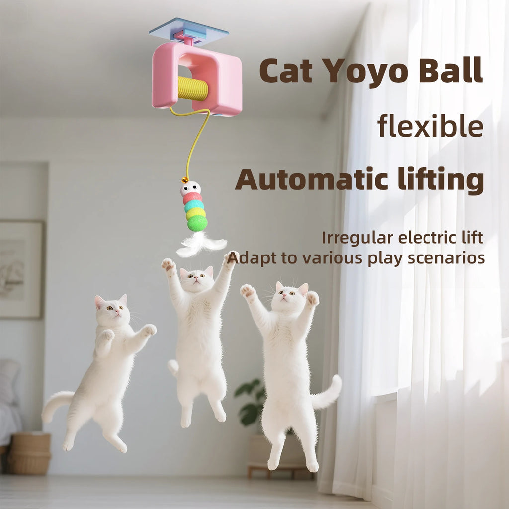 Rechargeable Interactive Flying Bird Toy for Cats