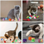 Mixed Cat Toy Variety Pack – Plastic and Plush Play Set