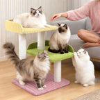 Indoor Cat Tree Tower with Scratching Board and Toys