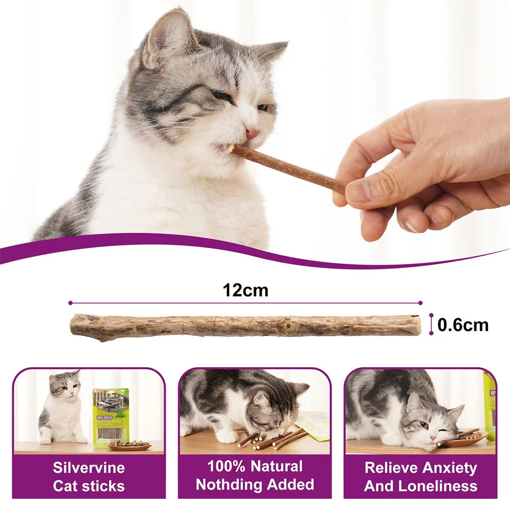 Silvervine Cat Chew Sticks – Natural Teething & Play Toys