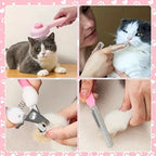 8-Piece Cat Grooming Kit with Brushes and Nail Tools